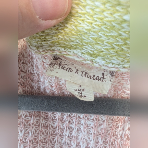 Hem & Thread Colour Block Knit Cardigan - Picture 2 of 6